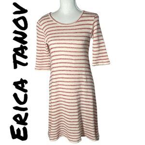 ERICA TANOV Super soft Cotton/ Linen Blend, 3/4 sleeves, A-line dress